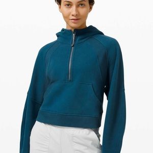Lululemon Scuba Oversized 1/2 Zip Hoodie Blue Borealis